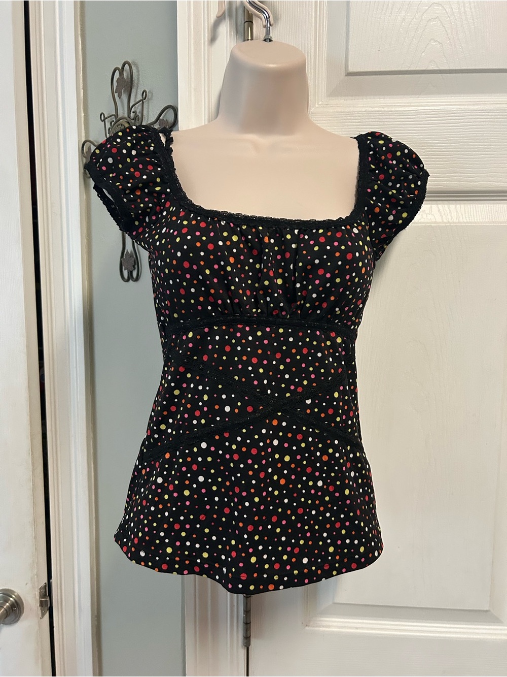 Women’s Trixxi Y2K Babydoll Corset Top Vintage Grunge Fairy Whimsigoth Made USA
